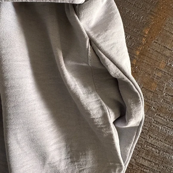 NWT Gracyoga Womens Wide Leg Pants High Waisted Flowy Tie Knot Trousers Gray - Picture 4 of 6